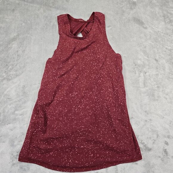 Lululemon Athletica Women's Tie Back Red Tank Top Shirt Size 4? - Picture 1 of 6